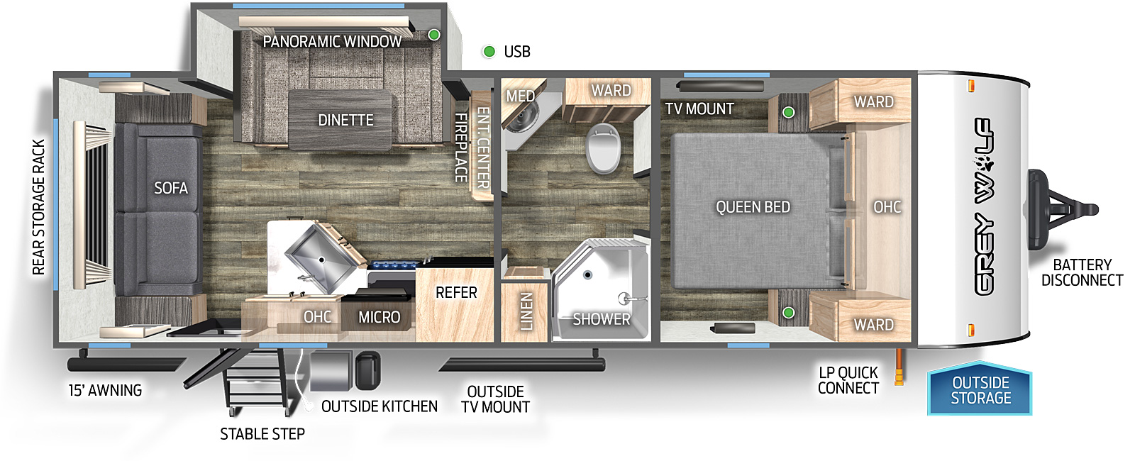 Cherokee Black Label 23MKBL Floorplan