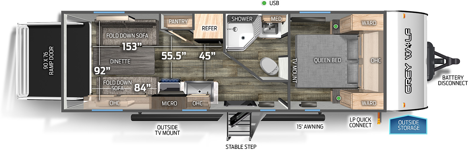 Cherokee Black Label 22RRBL Floorplan