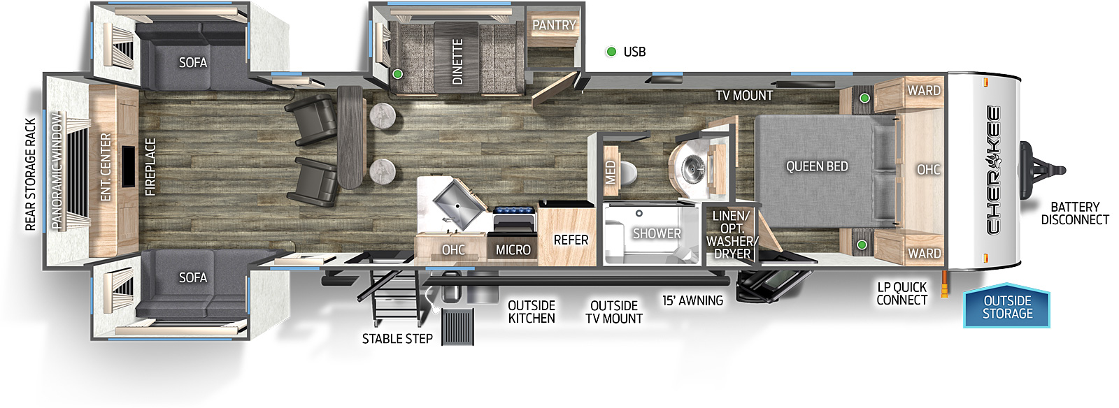 Cherokee Black Label 306MMBL Floorplan