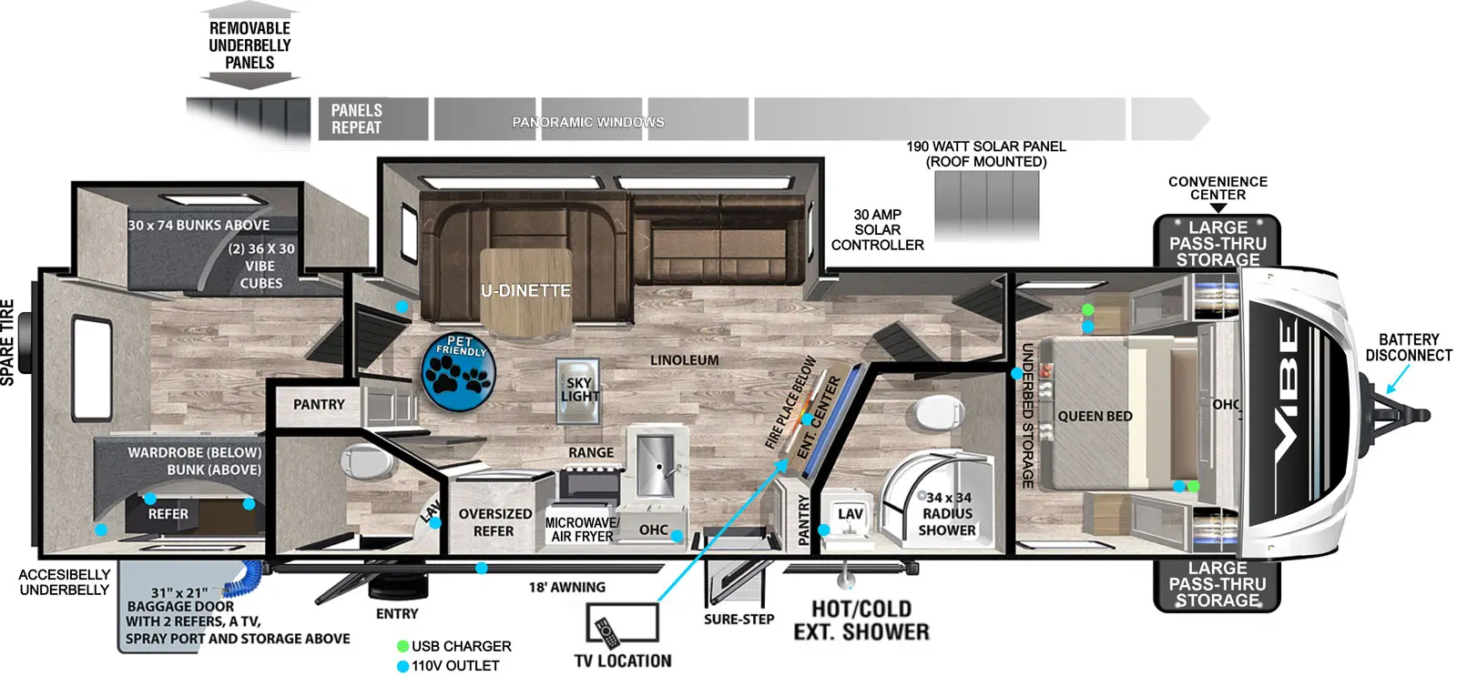 Vibe 32BH Forest River RV