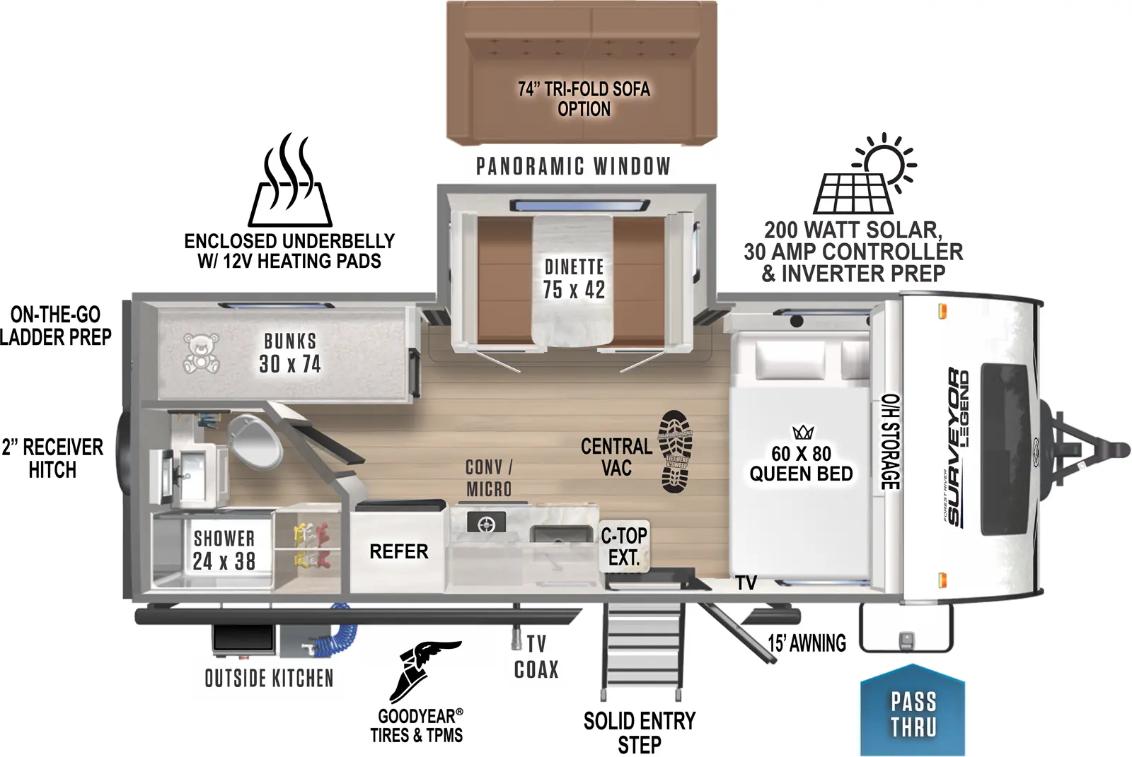 Surveyor Legend Floorplans - Forest River RV