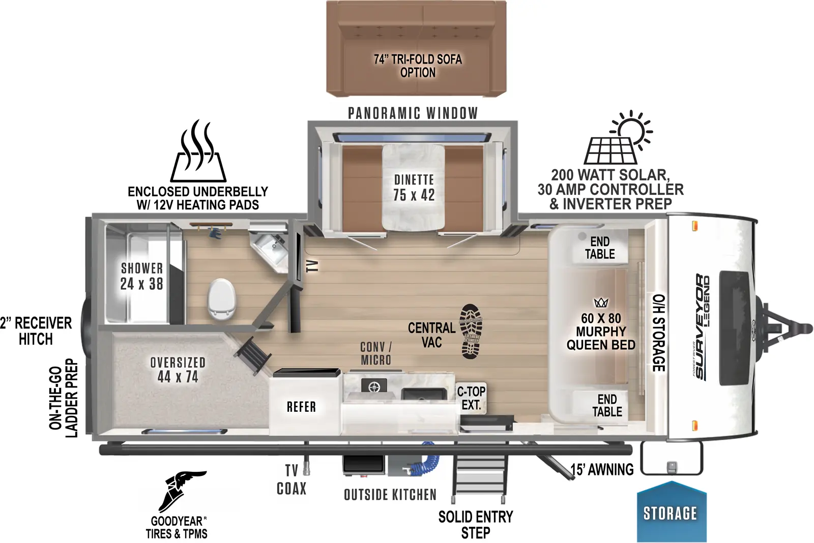 Surveyor Legend Floorplans - Forest River RV