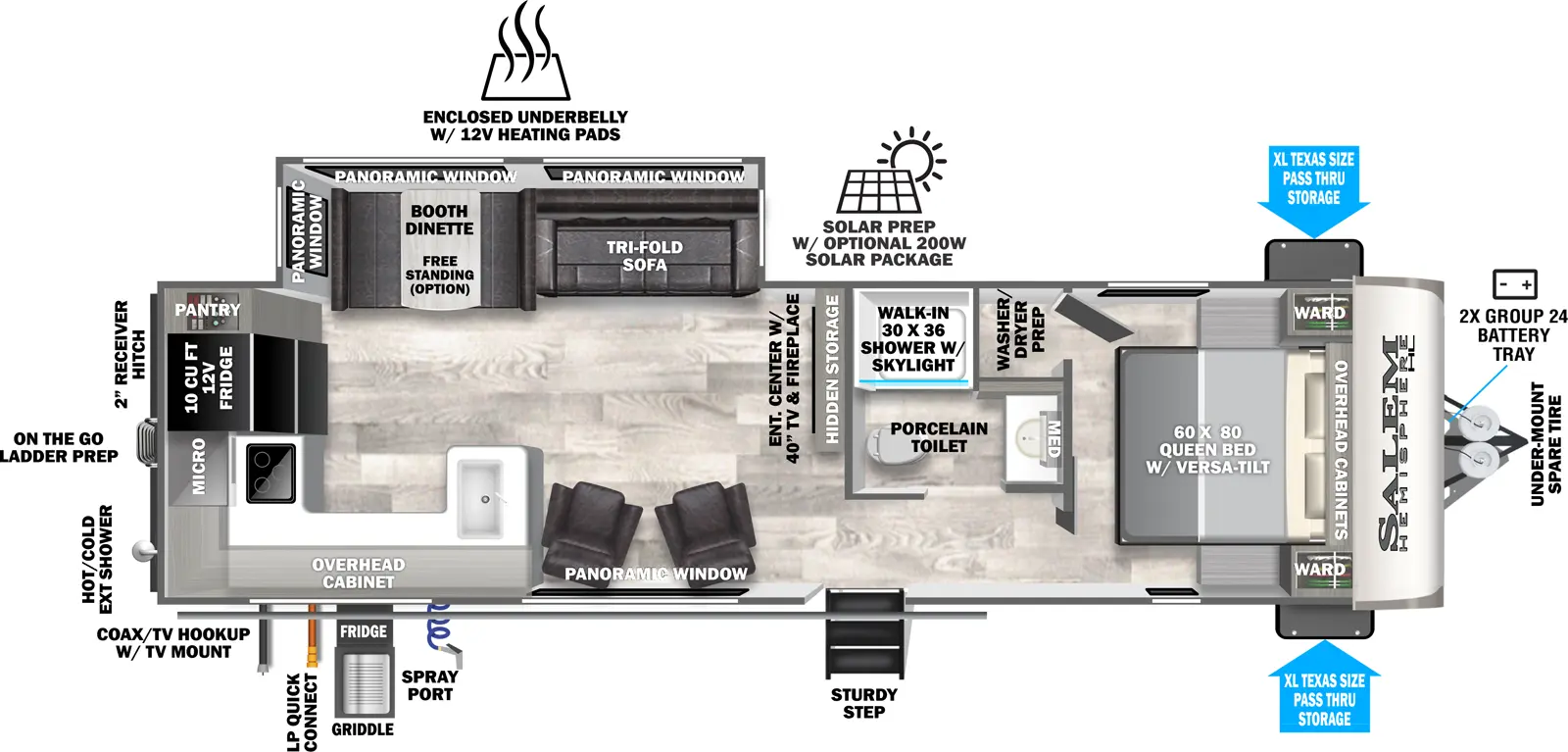 Hemisphere Travel Trailers Floorplans - Forest River RV