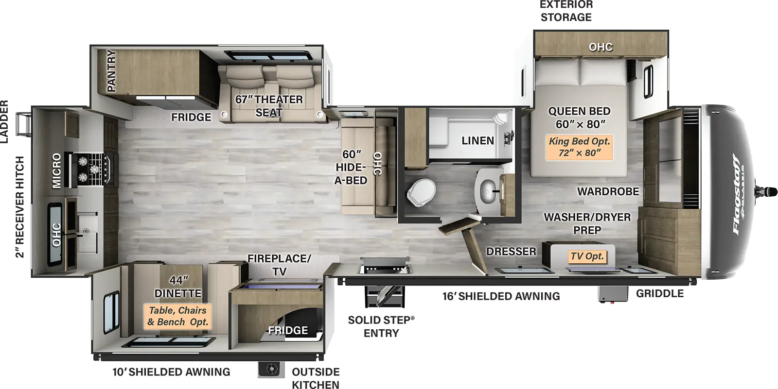 Flagstaff Classic Travel Trailers Floorplans - Forest River RV