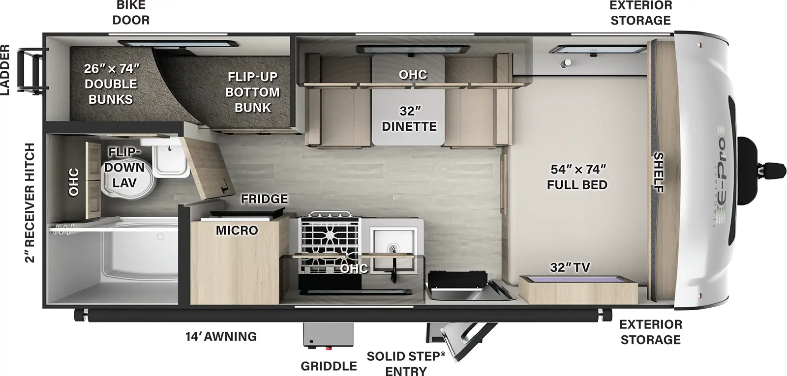 Flagstaff E Pro Floorplans - Forest River RV