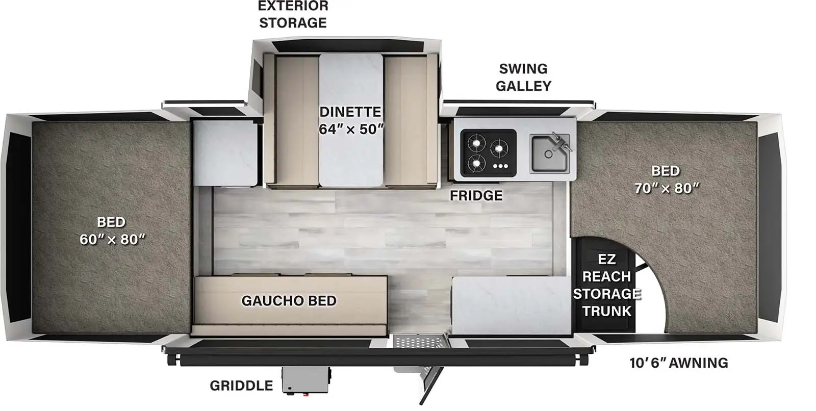 2022 Forest River 1910ESP Rockwood Extreme Sports Tent Camper, Youngblood  RV