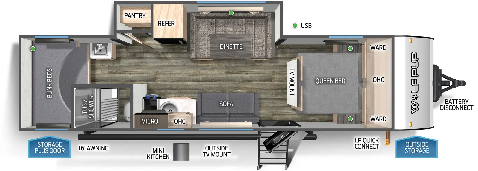 Wolf Pup Floorplans - Forest River RV