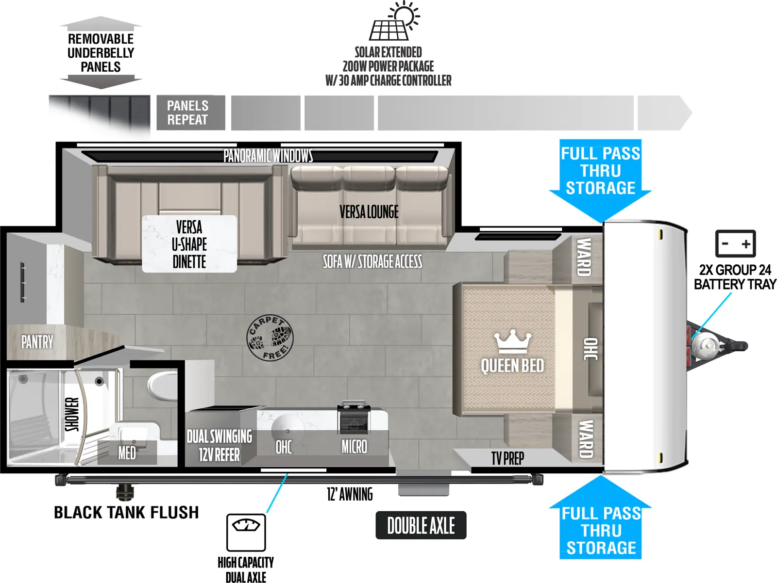 2024 Evo Northwest 192SS Floorplan - Forest River RV