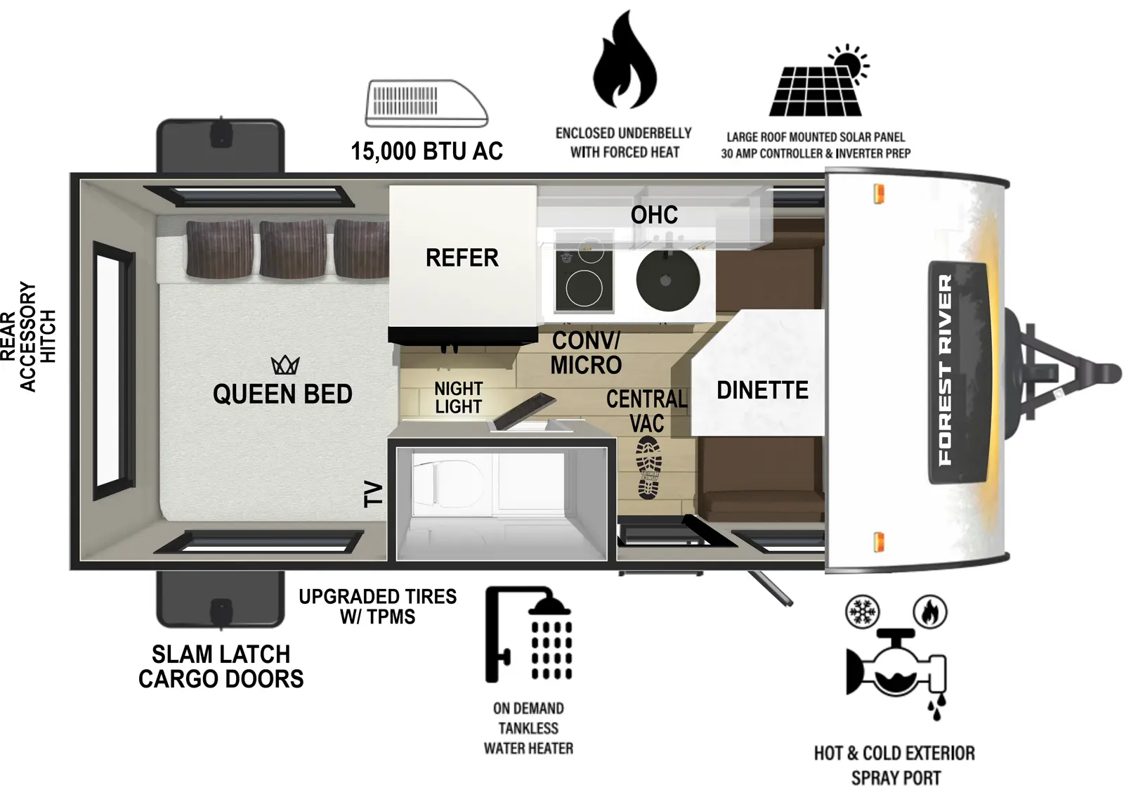 2025 r-pod RP-171 Floorplan - Forest River RV