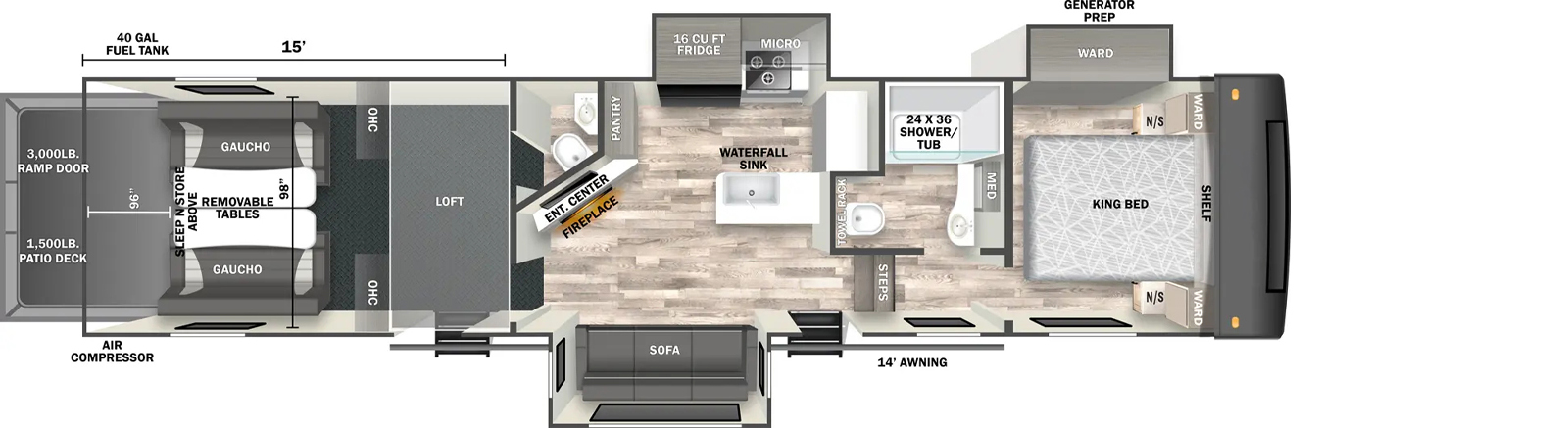 3715GX Floorplan Image