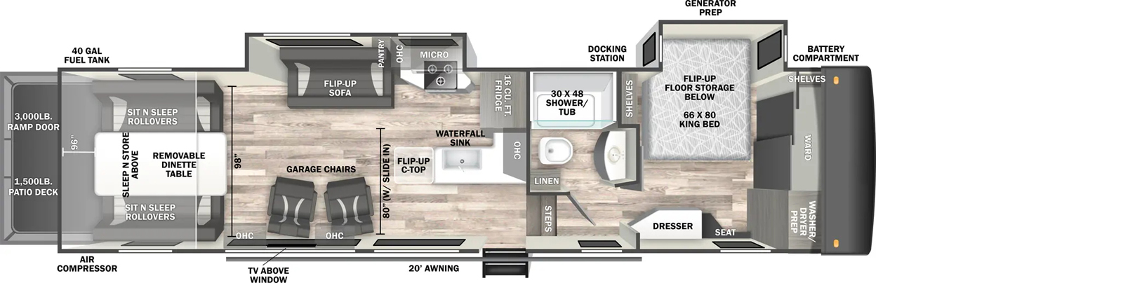 3216GX Floorplan Image